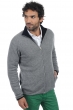 Cashmere & Yak men chunky sweater vincent black grey marl 3xl